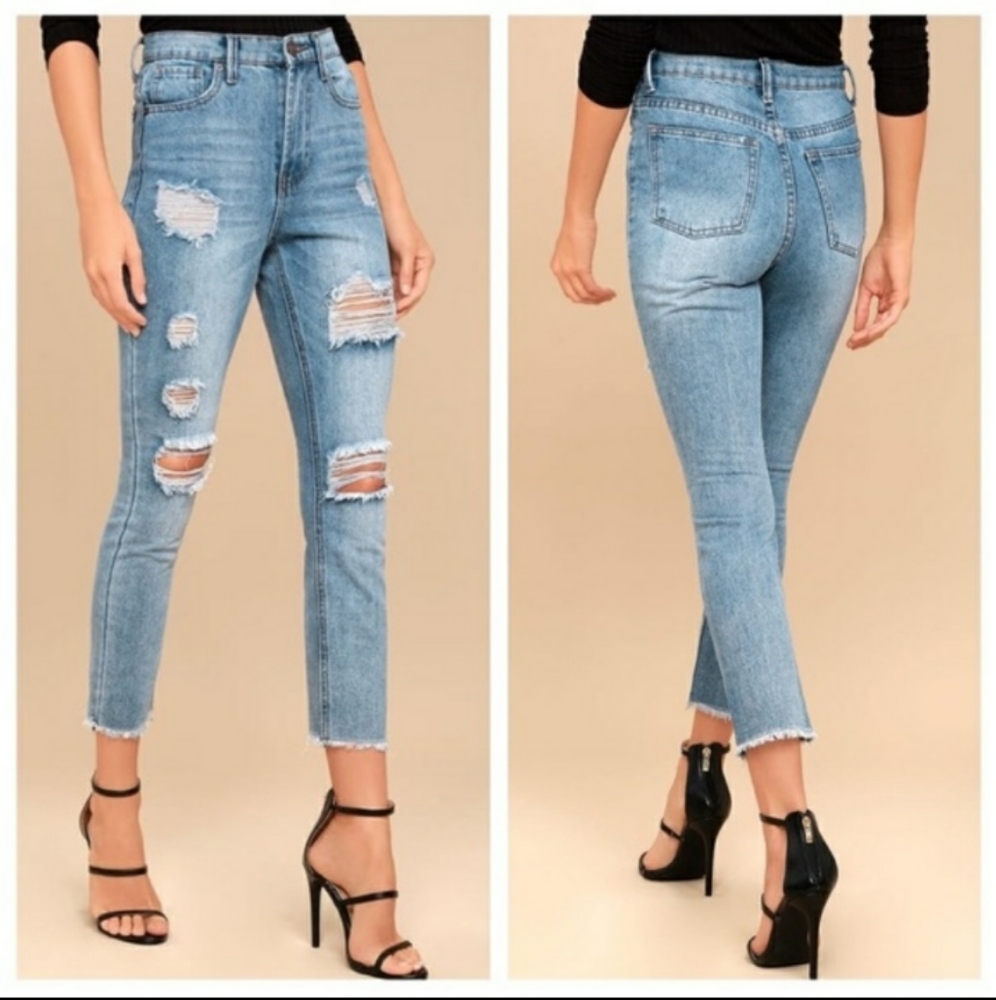 High waist jeans